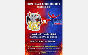 1/2 finale coupe du Jura U15F
